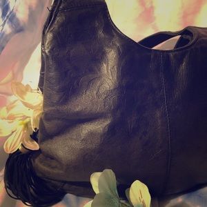 Croft & Borrows embossed leather bag